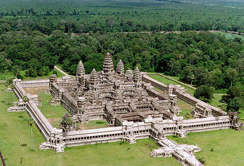 angkor wat aerial