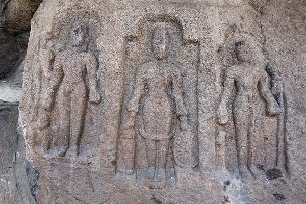 Detail of carved boulders