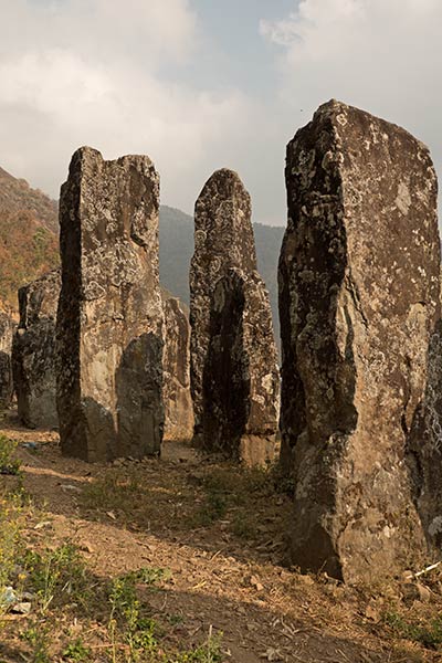 The standing stones of Willong Khullen, Manipur, India