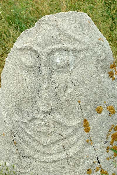 Stone statues at Burana