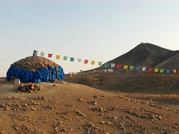 Shamanic sacred mountain of Han Bogd Hairham