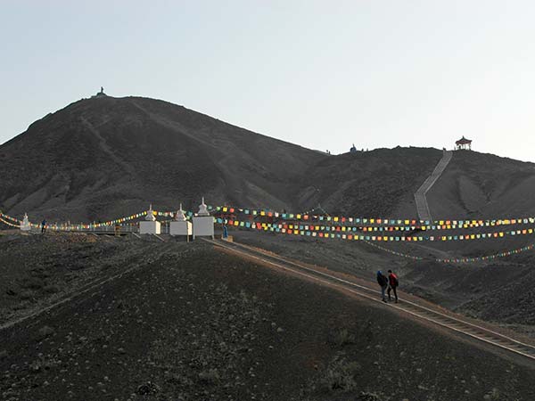 Shamanic sacred mountain of Han Bogd Hairham