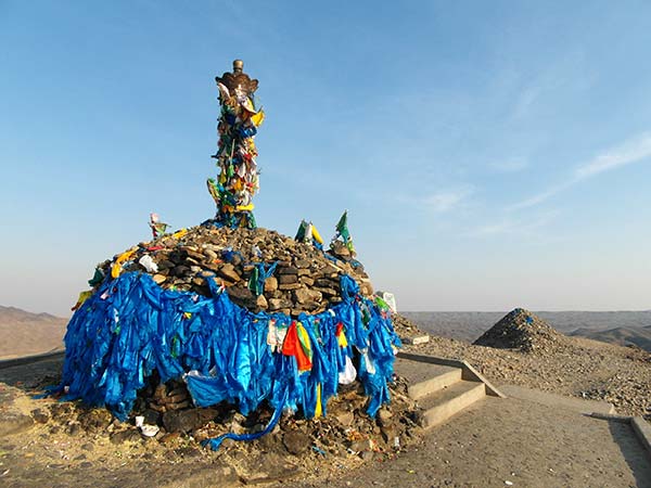 Shamanic sacred mountain of Han Bogd Hairham