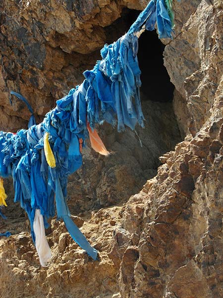 Shamanic cave at Ulgil Hiid Buddhist Monastery