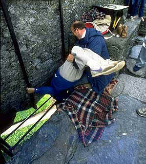 Kissing the Blarney Stone