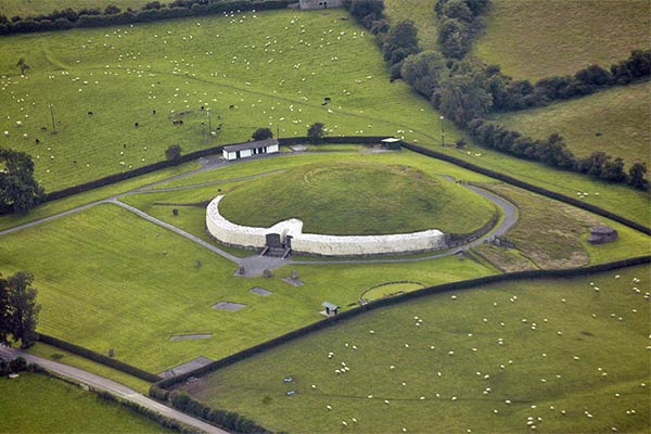 Newgrange aerial view. Photo by Gary McCall