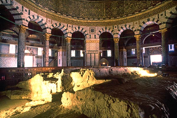 Dome of the Rock interior, City of Jerusalem, Israel